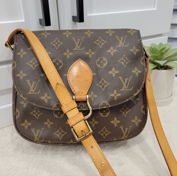 💕DISCONTINUED Crossbody/Shoulder LOUIS VUITTON Saint Cloud GM Monogram - Picture 3 of 15
